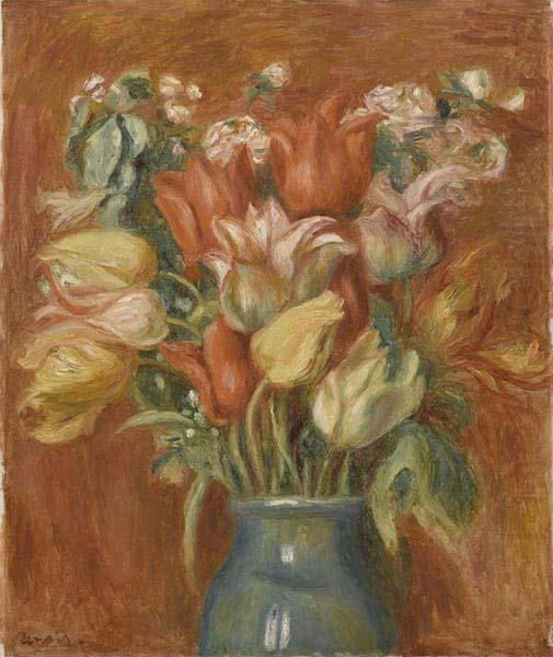 Pierre-Auguste Renoir Bouquet de tulipes oil painting picture